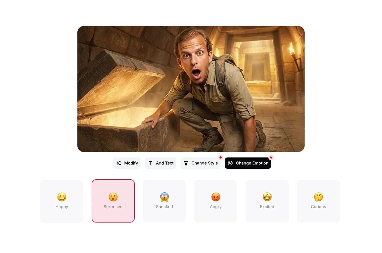 AI avatars and face expressions