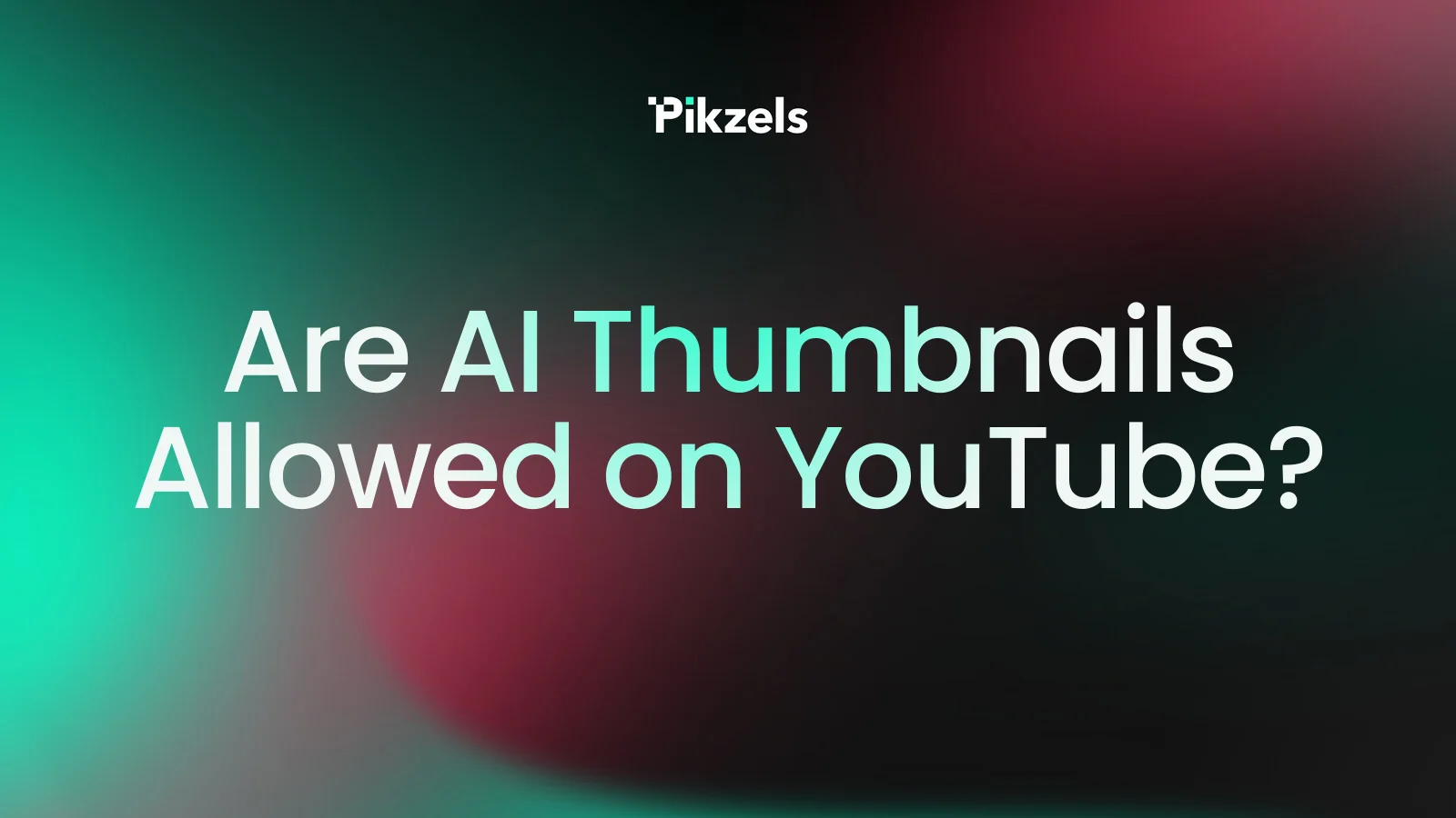 Are AI Thumbnails Allowed on YouTube?