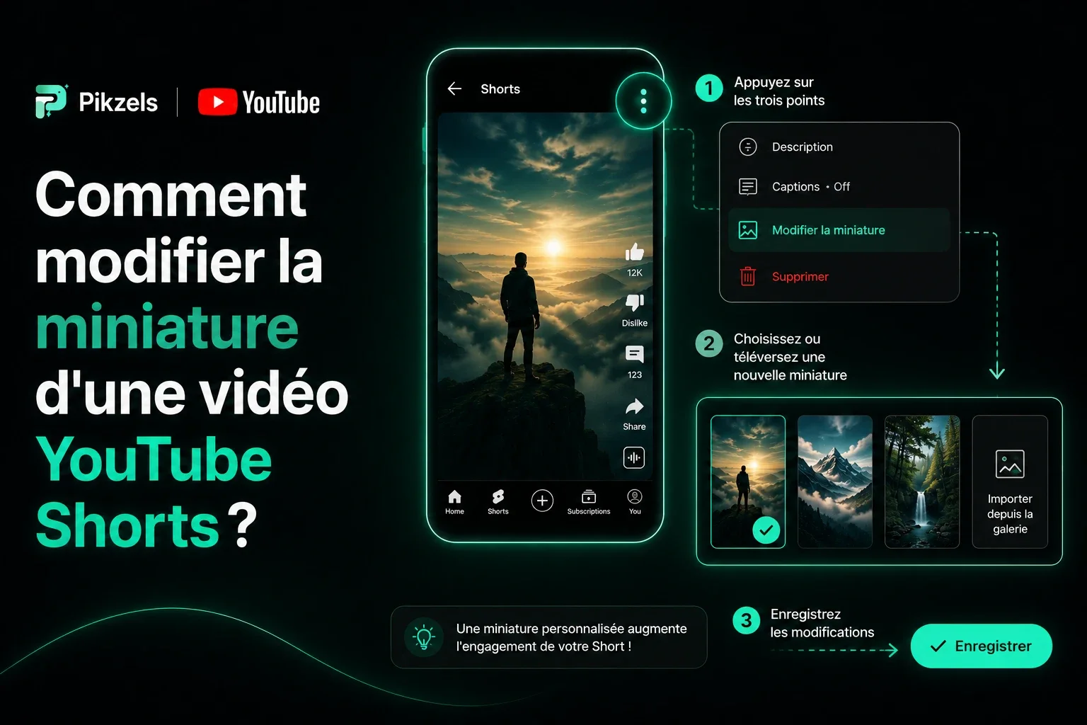 Comment modifier la miniature d'une vidéo YouTube Shorts