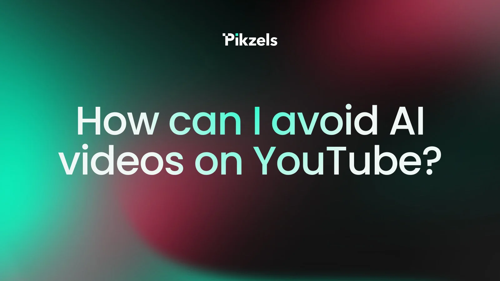 How can I avoid AI videos on YouTube?
