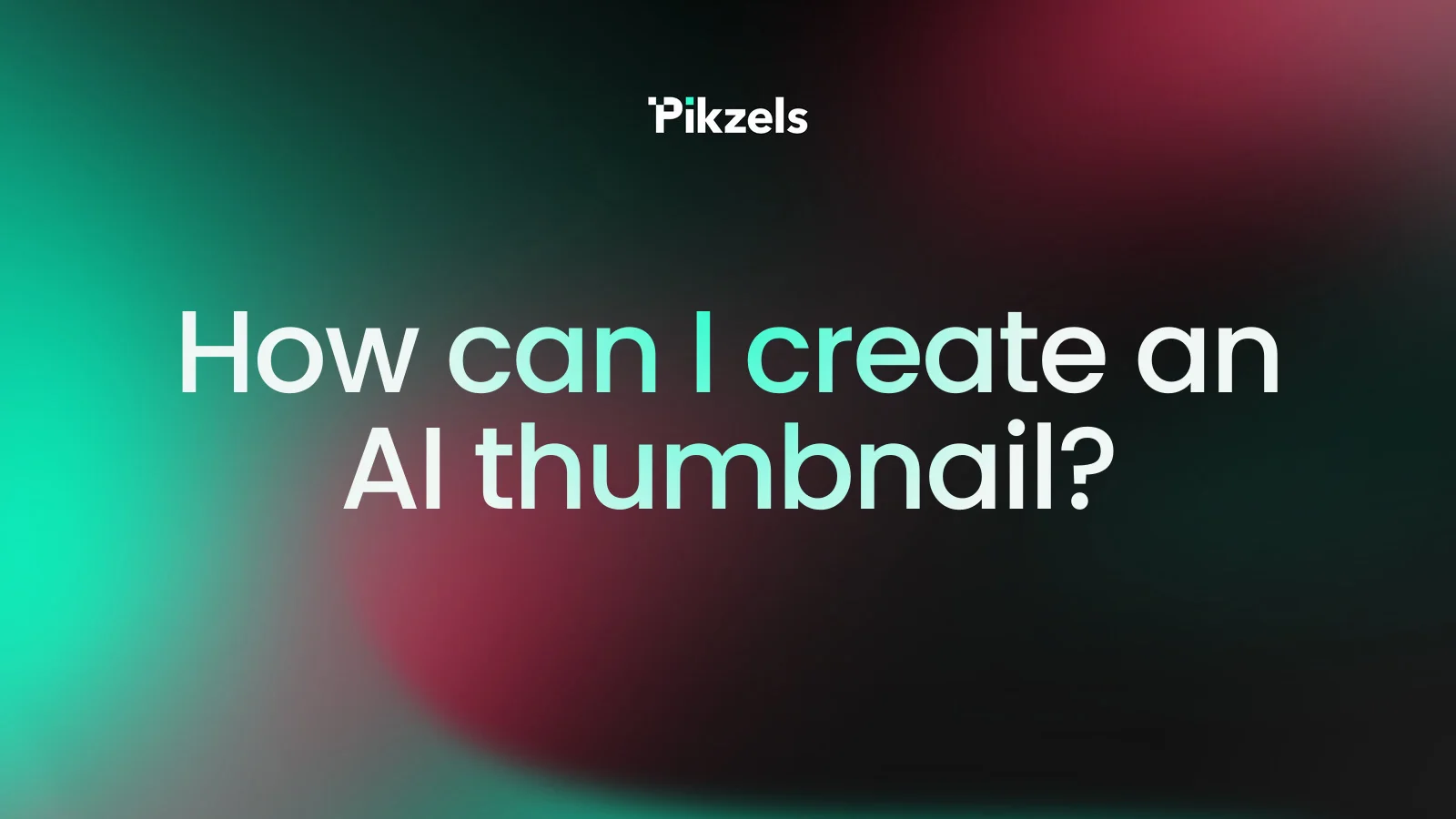 How can I create an AI thumbnail?