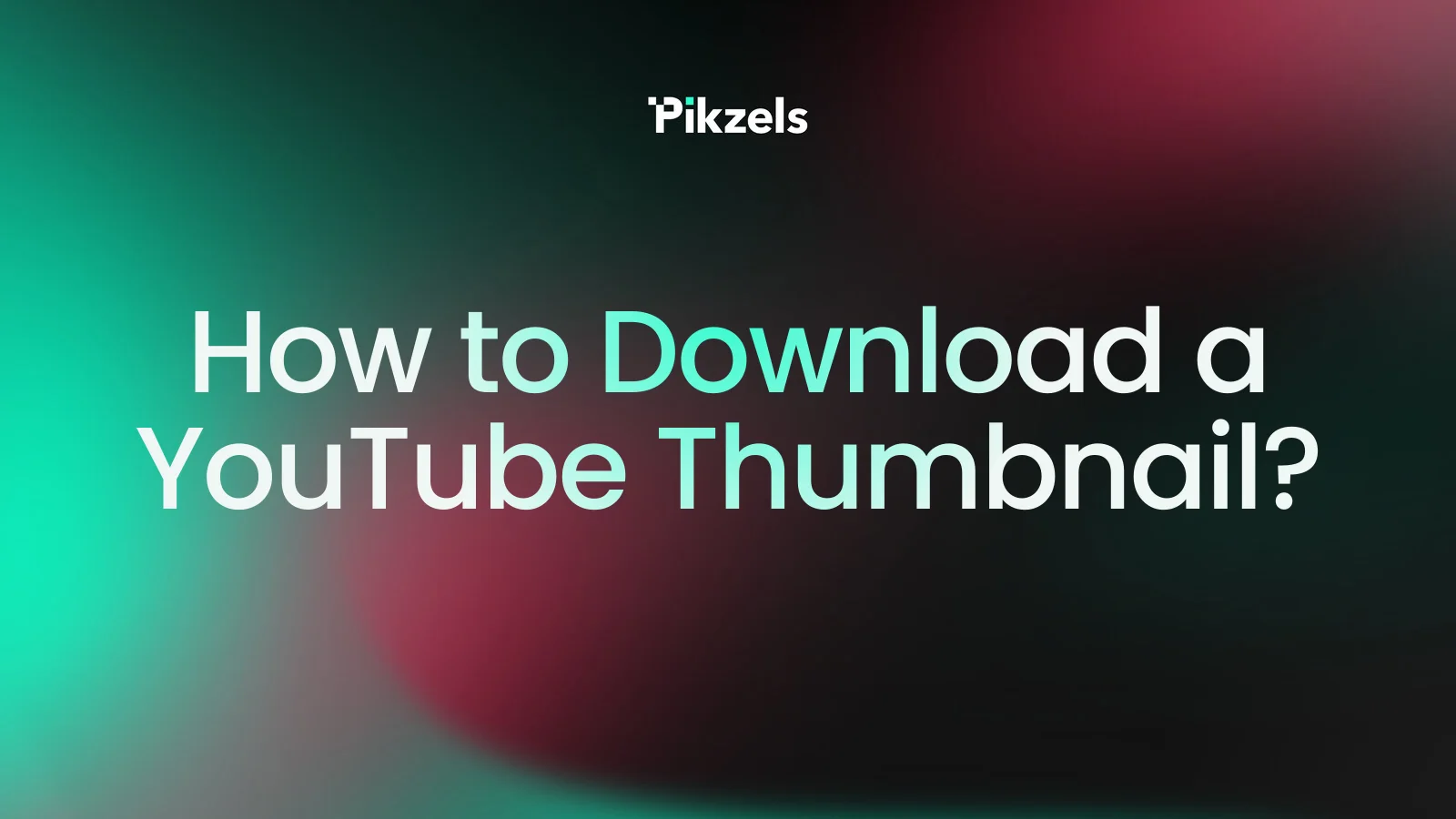 How to Download a YouTube Thumbnail?
