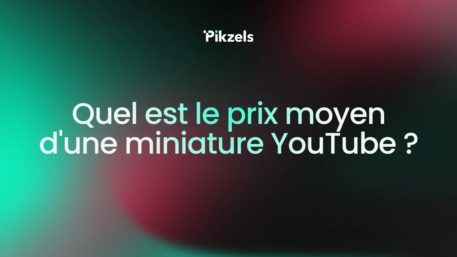 Quel est le prix moyen d'une miniature YouTube ?