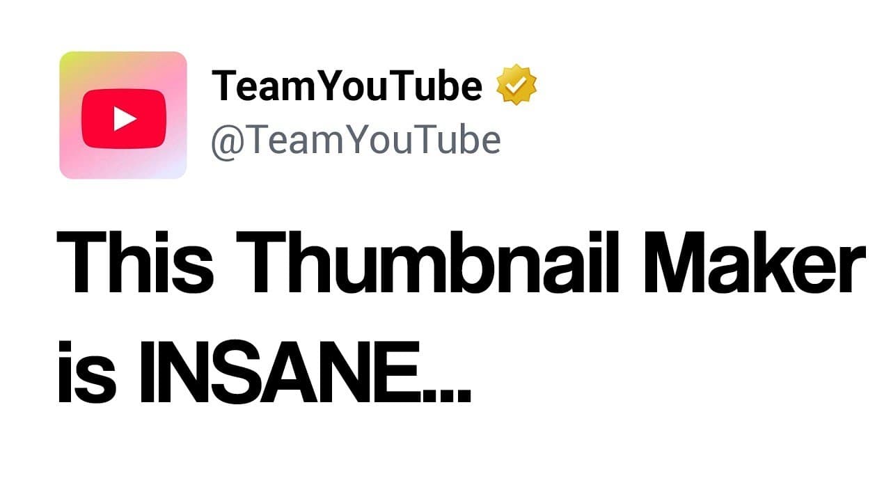 NEW AI Thumbnail Maker just Changed YouTube Forever